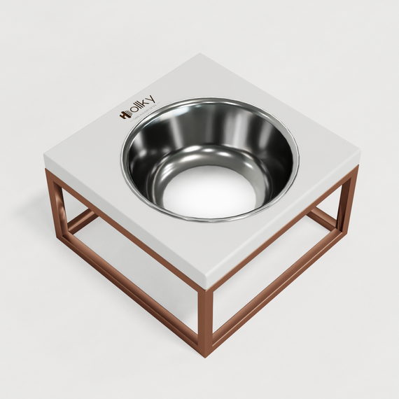 Миска на подставке для кошек и средних собак Hollky Base Solo M (1 × 0,8 л) Solo M-212110-GLWH | Зображення 7