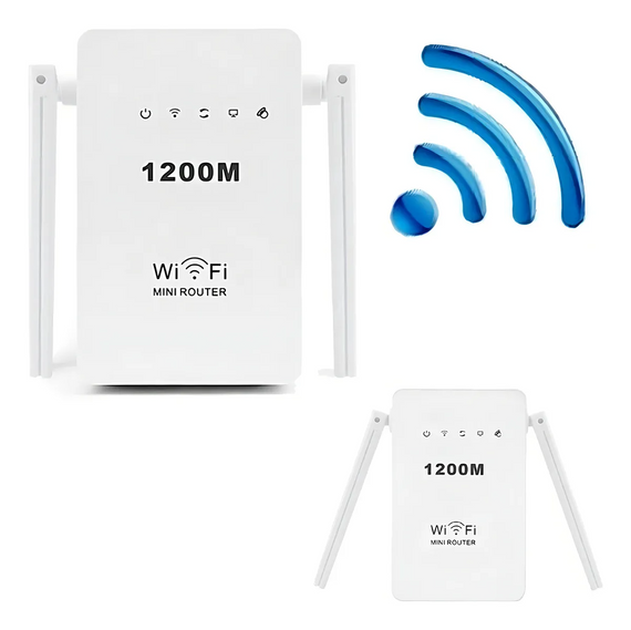 Wi-Fi-репітер LV-WR02ES 1200 Мбіт/с з антеною та двома мережевими портами | Зображення 1