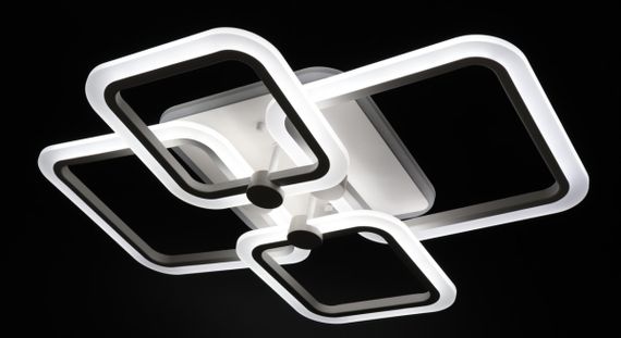 Люстра світлодіодна стельова LED світильник для квартири на стелю лед з пультом 25735 Білий 11х48х60 см.