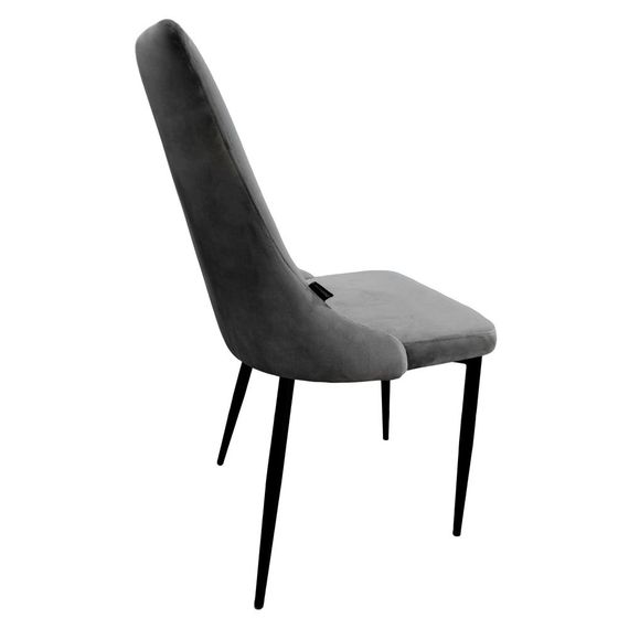 Крісло (стілець) для кухні обіднє Bonro Бонро B-426 велюр сіре (42400340) | Зображення 7