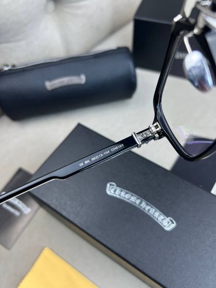 Іміджеві окуляри Chrome Hearts CE HK чорна оправа g244 | Зображення 5