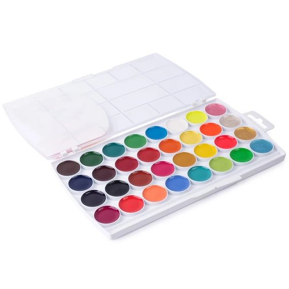 Акварельные краски "Творчество без границ" 400126, 32 цвета | Зображення 1