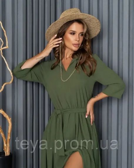 Платье для женщин цвет хаки размер XL FI_008499 | Зображення 3
