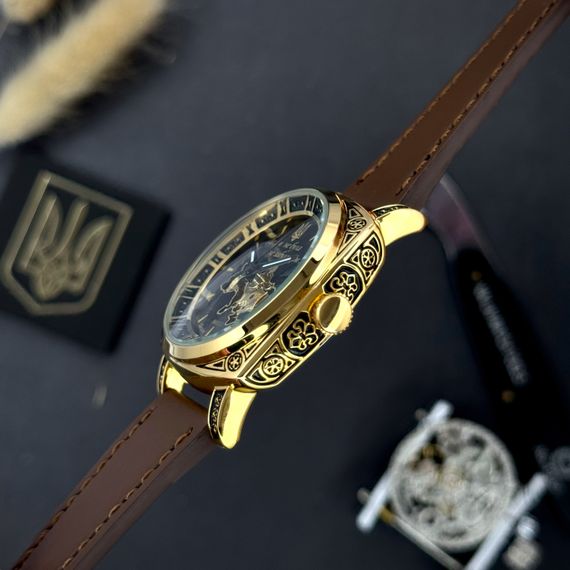 Жіночий годинник Awarder 021 Де би не була Gold-Black-Brown | Зображення 6