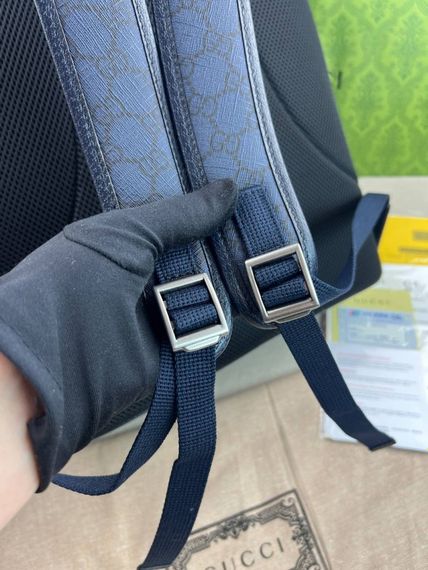 Рюкзак синiй Gucci Ophidia GG Blue c846 | Зображення 7