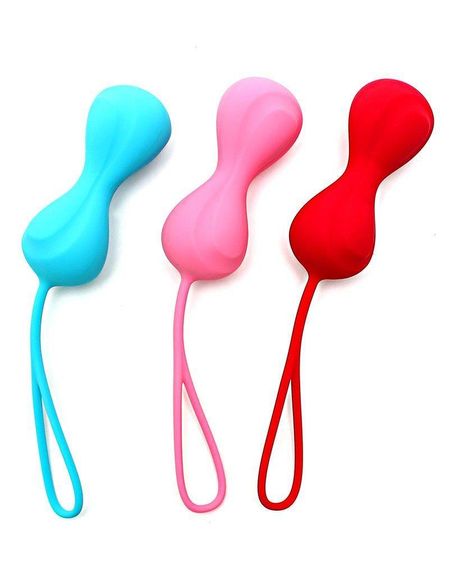 Вагинальные шарики Satisfyer Power Balls (3 пары), диаметр 3,4см, вес 60-76-92гр, с шариком внутри | Зображення 1