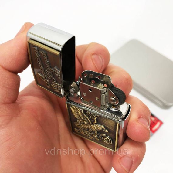 Сувенірні запальнички N9, Вітрозахисна запальничка, Запальнички бензинові Подарункові EI-29 | Зображення 7