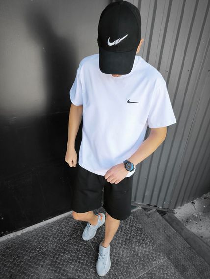 Чоловіча футболка Nike біла оверсайз | Зображення 1