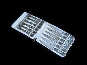 Новий Набір столових приборів Acero Inox Pra-Mar Argentina 12 предметів у чохлі