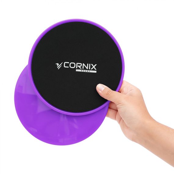 Диски-слайдери Cornix Sliding Disc для ковзання (глайдингу) 2 шт XR-0181 Purple | Зображення 2