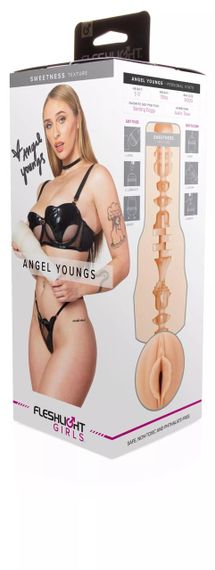 Мастурбатор Fleshlight Girls: Angel Youngs - Sweetness, со слепка вагины, очень нежный Sex Aura | Зображення 6