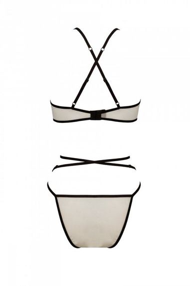 Комплект білизни Passion CHIKA SET, S/M, cream, топ, трусики | Зображення 3