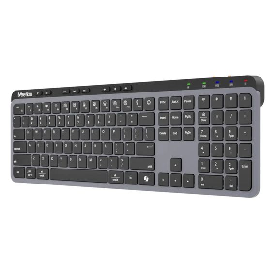 Клавіатура Meetion WK330 Wireless/Bluetooth Black (MT-WK330-A-RUA) | Зображення 1