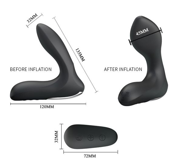 Масажер простати, що розширюється з пультом ДУ PRETTY LOVE - Nasreddin, BI-014463W sexstyle | Зображення 6