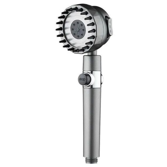 Душова лійка масажна, 3 режими / Насадка для душу / Насадка лійка із силіконовими масажними шипами | Зображення 2