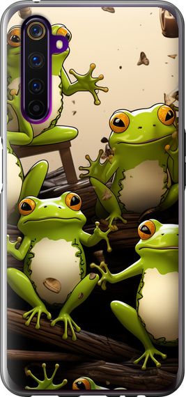 Чехол на Realme 6 Pro Жабки "5656u-1893-17620"