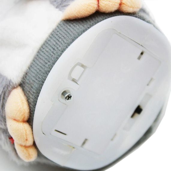 Интерактивная игрушка хомяк-повторюшка, на батарейках, EL-2042, Серая / Детская мягкая игрушка / Игрушка | Зображення 4