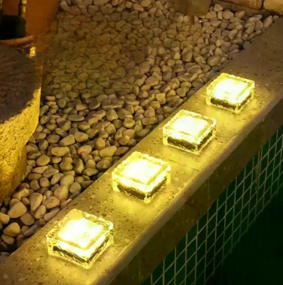 Садовый светильник Ice Cube теплый белый 10×6×10 см | Зображення 1