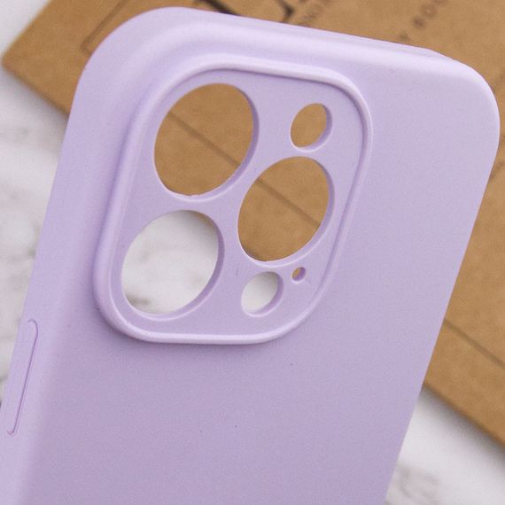 Чохол Silicone Case Full Camera Protective (AA) NO LOGO для Apple iPhone 16 Pro (6.3") Бузковий / Lilac | Зображення 3