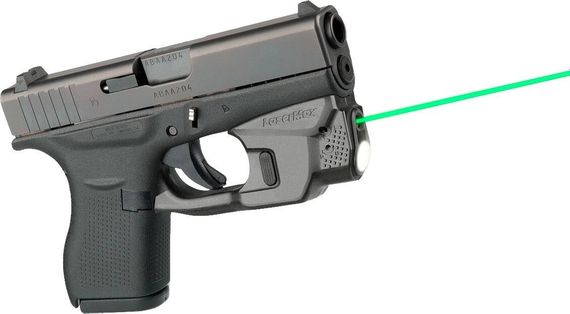 Целеуказатель LaserMax на скобу для Glock 42/ 43 з ліхтарем (зелений)