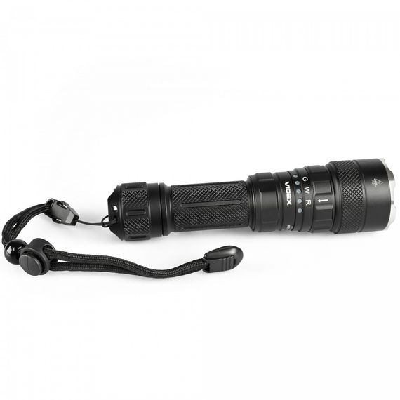 Ліхтарик VIDEX VLF-AT255RG 2000Lm 5000K, до 550 м, підствольний, з білим, червоним і зеленим світлом | Зображення 4