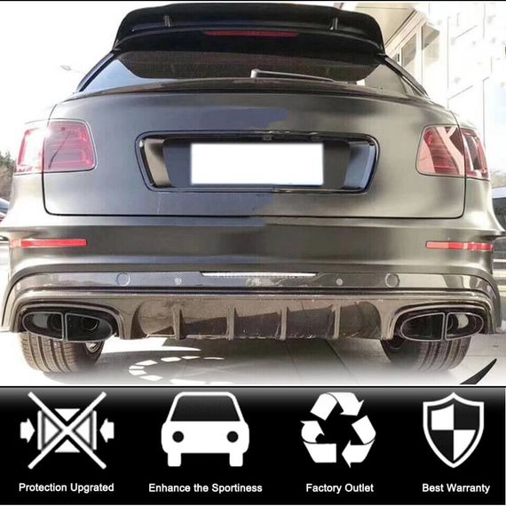 Спойлер (Сухий карбон) для Bentley Bentayga 2015-2025 рр | Зображення 1