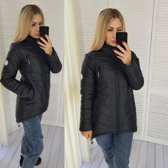 Елегантна жіноча парка, арт. 300, чорний | Зображення 6