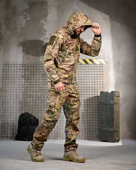 Демісезонний тактичний костюм софтшел TANJENT мультикам ПП7869 | Зображення 2