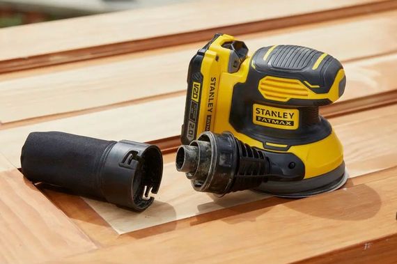 Шліфмашина ексцентрикова акумуляторна Stanley FATMAX з АКБ та ЗП SFMCW220D1S | Зображення 6