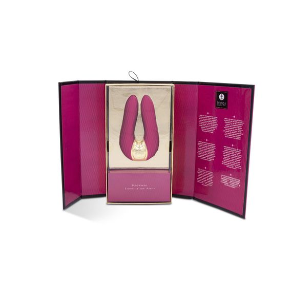 Вібратор для клітора Shunga Aiko Raspberry, гнучкі кінчики | Зображення 7