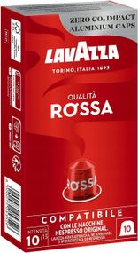 Nespresso капсулы Lavazza Qualita Rossa 10 Алюминий Италия Неспрессо Росса