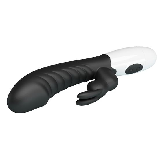 Вібратор - Pretty Love Naughty Bunny Vibrator Black Sex Aura | Зображення 2