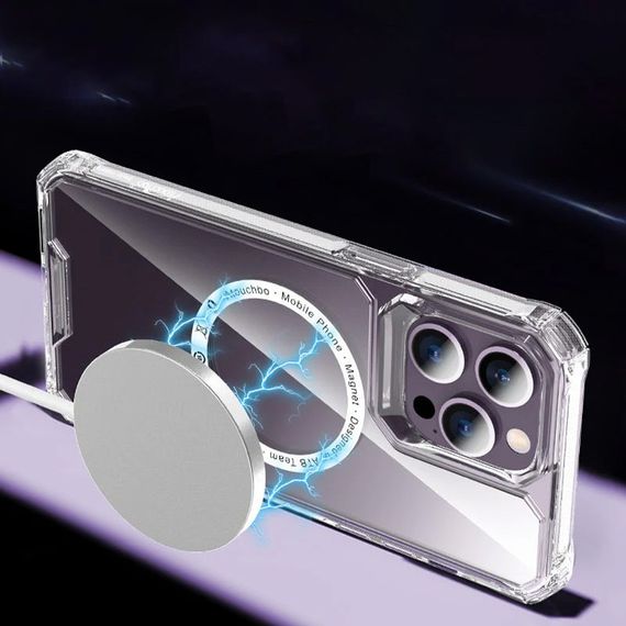Чохол TPU Gorilla with MagSafe для Apple iPhone 14 Pro (6.1") Clear | Зображення 1