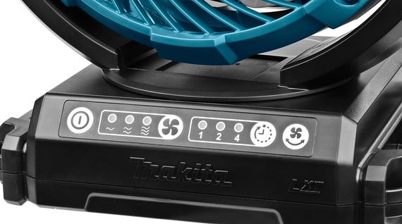 Вентилятор акумуляторний Makita DCF102Z (180 мм, 120-180 м/хв, LXT, AC, без акумуляторів та зарядного пристрою) | Зображення 4