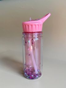 Поїлка - пляшечка дитяча Конфеті Рожева 360 мл