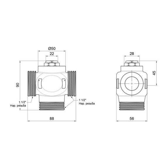 Антиконденсационный клапан Thermo Alliance Forte 1 1/2" 55°C SF393W40 | Зображення 1