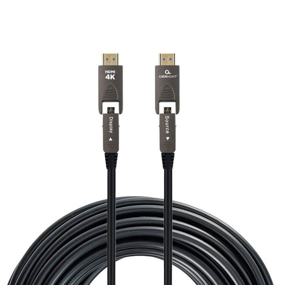 Кабель Cablexpert CCAP-HDMIDD-AOC-30M, HDMI-A/D на A/D V.2.0, вилка/вилка, 30 м | Зображення 1