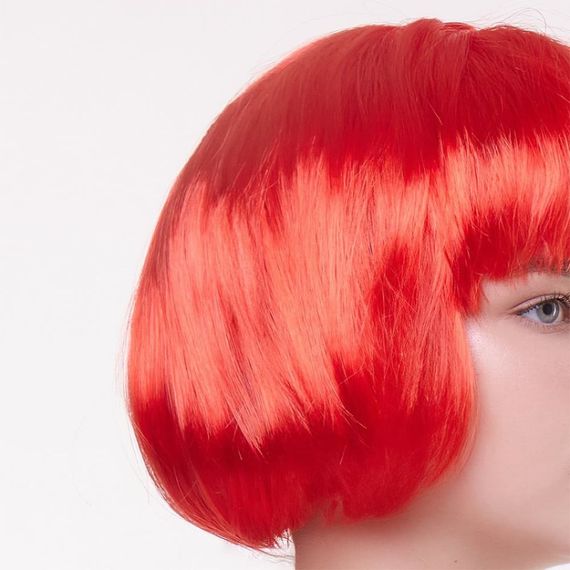 Перука каре з чубчиком Fetish Hair, червоний, 25 см | Зображення 3