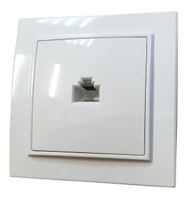 Розетка компьютерная внутренней установки 1-я белая IP20 Malta Ny95000952