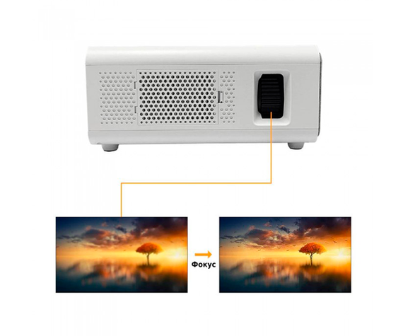 Портативний Full HD проектор XPRO PANOPLUS XRT (5200 lumen) з WiFi функцією Screen Mirroring та функцією Bluetooth колонки + Тренога 1 метр у комплекті | Зображення 5