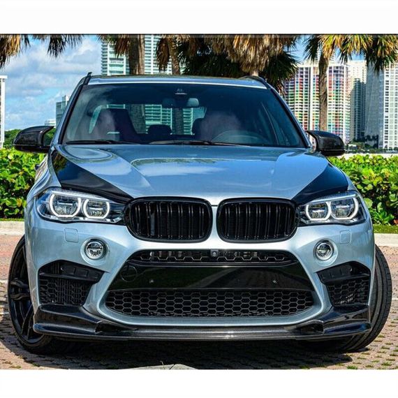 Накладка на передній бампер Карбон V2 (для F85) для BMW X5 F-15 2013-2018 рр | Зображення 6
