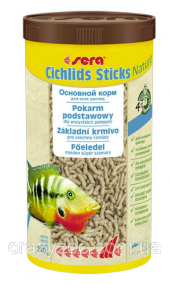 Корм для цихлід Sera Cichlid Sticks Nature в паличках 210 г 00210