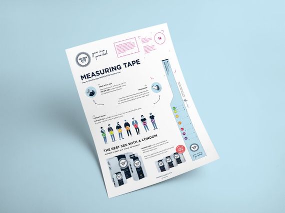 Стрічка вимірювальна для пеніса Mister Size Guide Dispenser | Зображення 1
