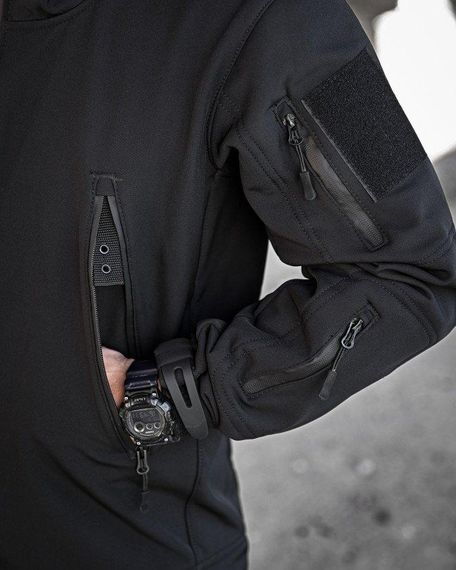 Тактична куртка softshell masad чорна | Зображення 5