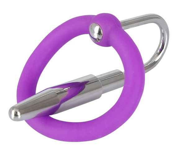 Стимулятор уретри - Penis Plug + Silicone Glans Ring Dilator Sex Aura | Зображення 3