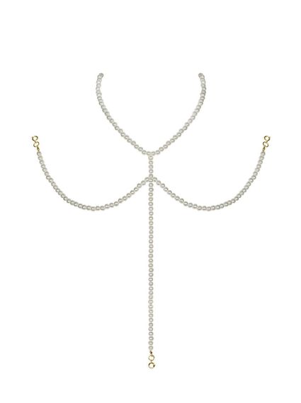(SALE) Ожерелье под жемчуг на декольте Obsessive A757 necklace pearl sexstyle