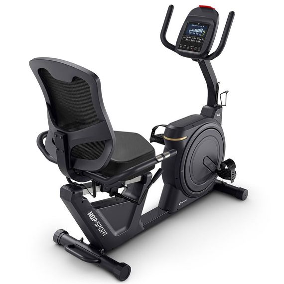 Горизонтальний велотренажер Hop-Sport HS-5000L Ranker чорно-золотистий | Зображення 4