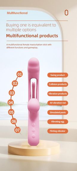Вибратор Corse USB 36 functions of vibration and tapping Sex Aura | Зображення 3
