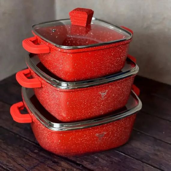 Набір посуду з гранітним покриттям Berlinger Haus Metallic Line - 10 предметів (234576848_2609) | Зображення 2