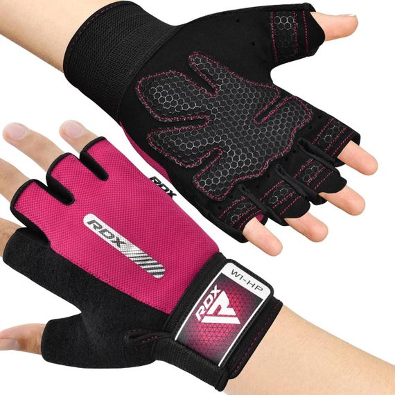 Перчатки для фитнеса RDX W1 Half Pink S | Зображення 5